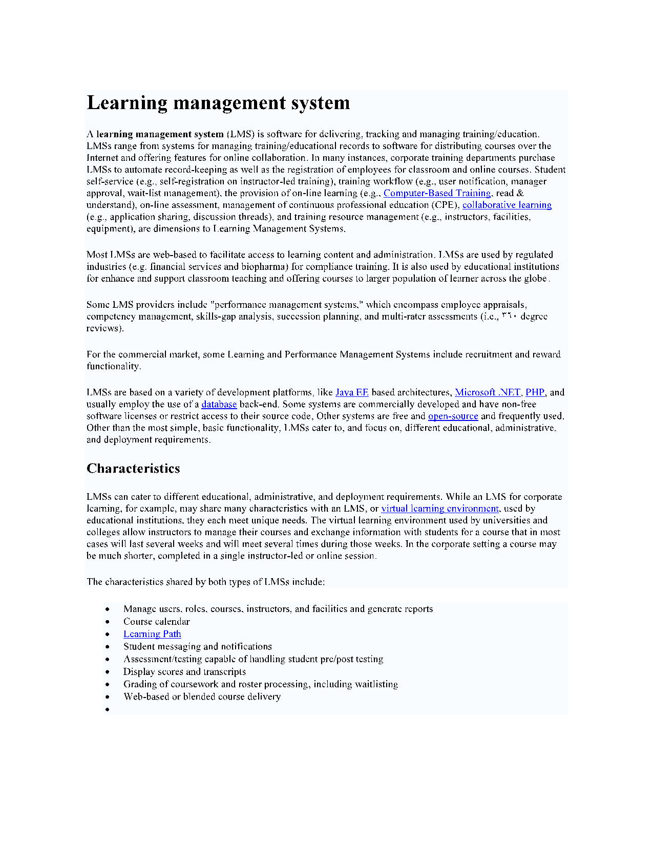 Learning management system2