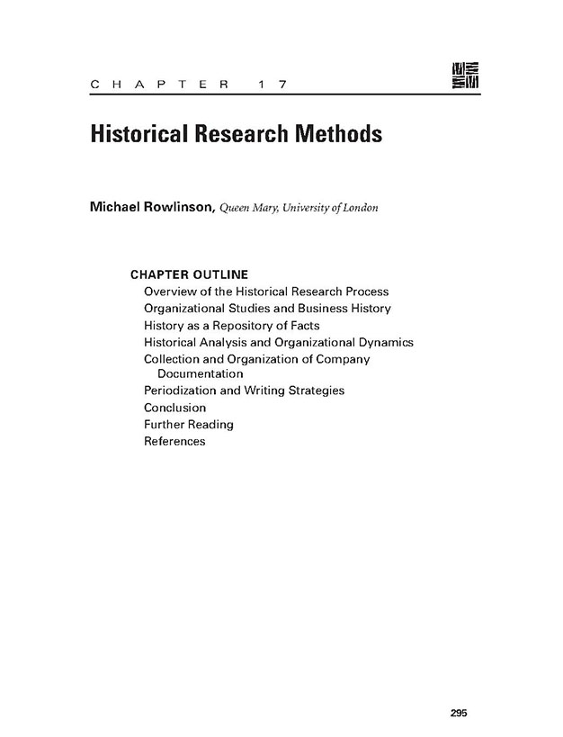 Historical Research Methods